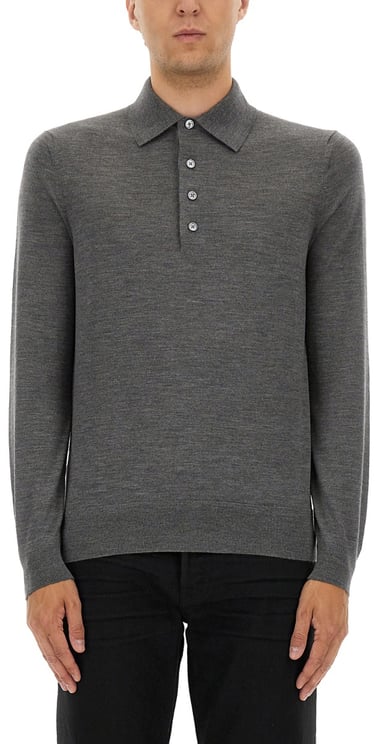 Tom Ford FINE MERINO VIRGIN WOOL POLO SHIRT