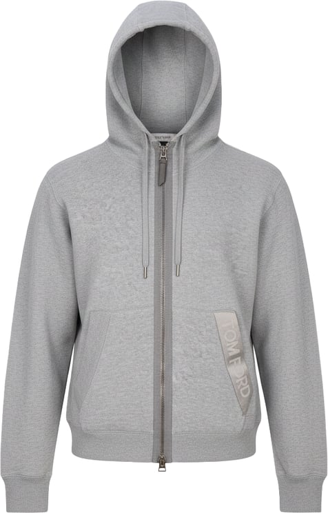 Tom Ford Tom Ford Grey Cotton Men Zipper Jacket (L)