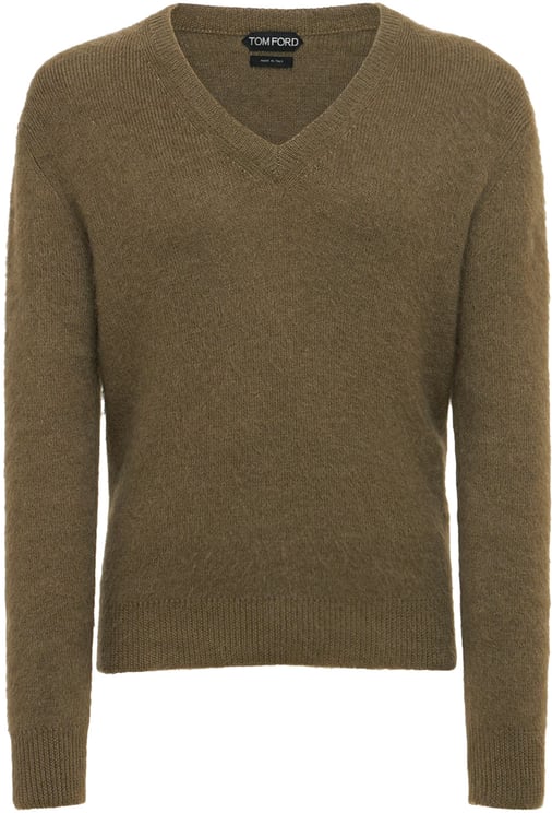 Tom Ford Olive green sweater with v-neck