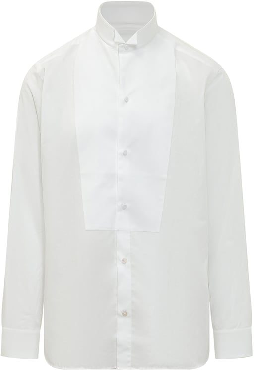 Tom Ford Camicia Classic Fit con Pettorina e Collo Coreano