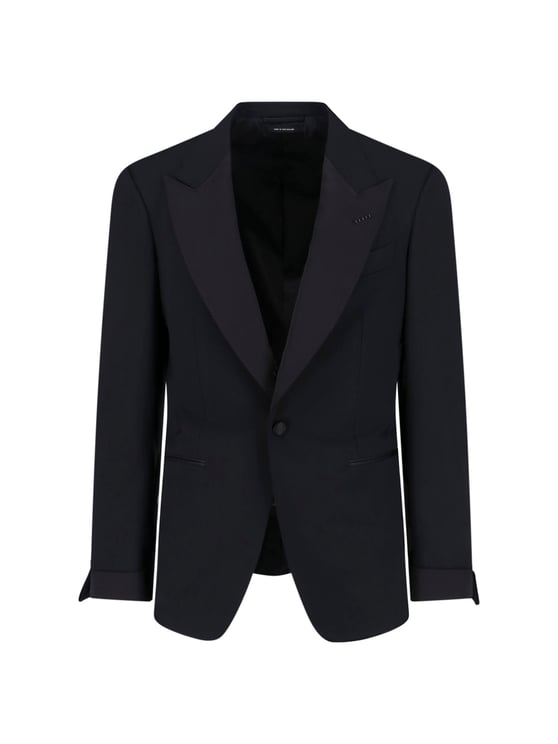 Tom Ford Tailored Black Jacket with Classic Collar