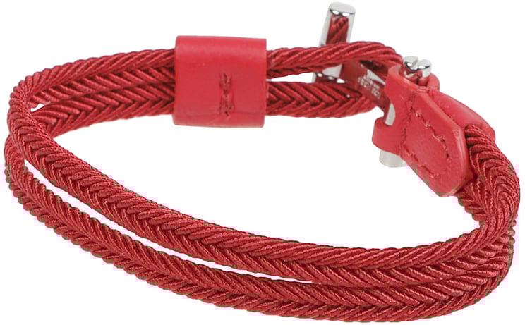 Tom Ford Braided Nylon Bracelet Red