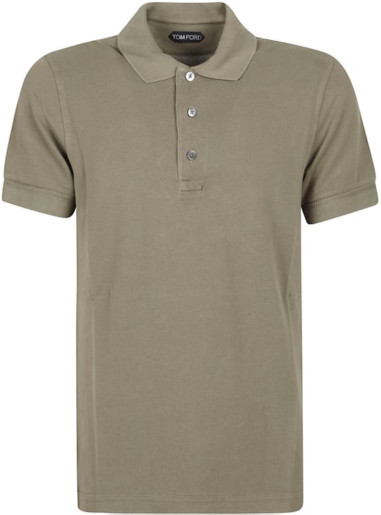 Tom Ford Short Sleeve Polo Shirt Green