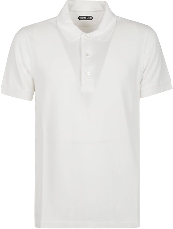 Tom Ford Short Sleeve Polo Shirt White