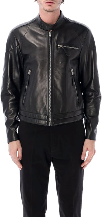 Tom Ford Leather Biker Nero