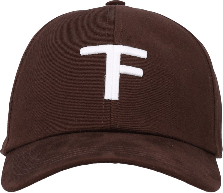 Tom Ford Basebal Cap Tf Medium Brown/Off White