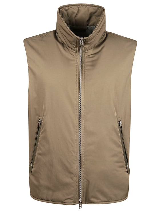 Tom Ford Sleeveless High Collar Jacket