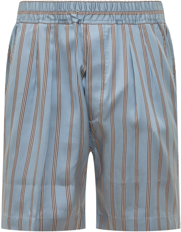 Tom Ford Pleated Lounge Shorts a Righe