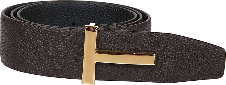Tom Ford Reversible Icon T-buckle Belt Brown
