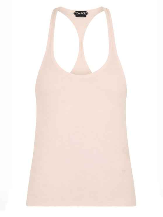 Tom Ford Neutrals Slim Fit Racerback Silk-Cupro Tank Top