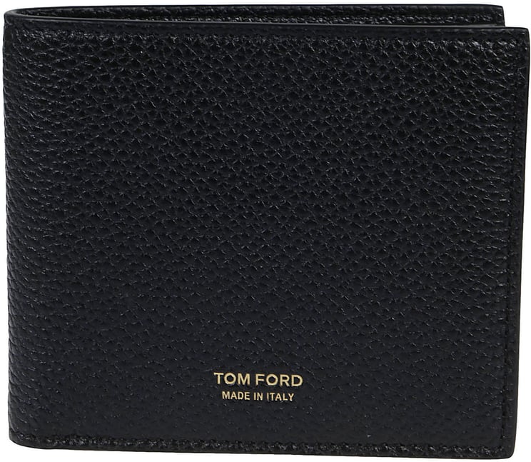 Tom Ford Logo Printed Bifold Wallet Black