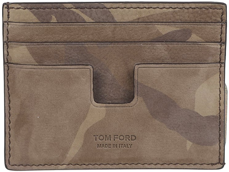 Tom Ford T Line Credit Card Holder Green