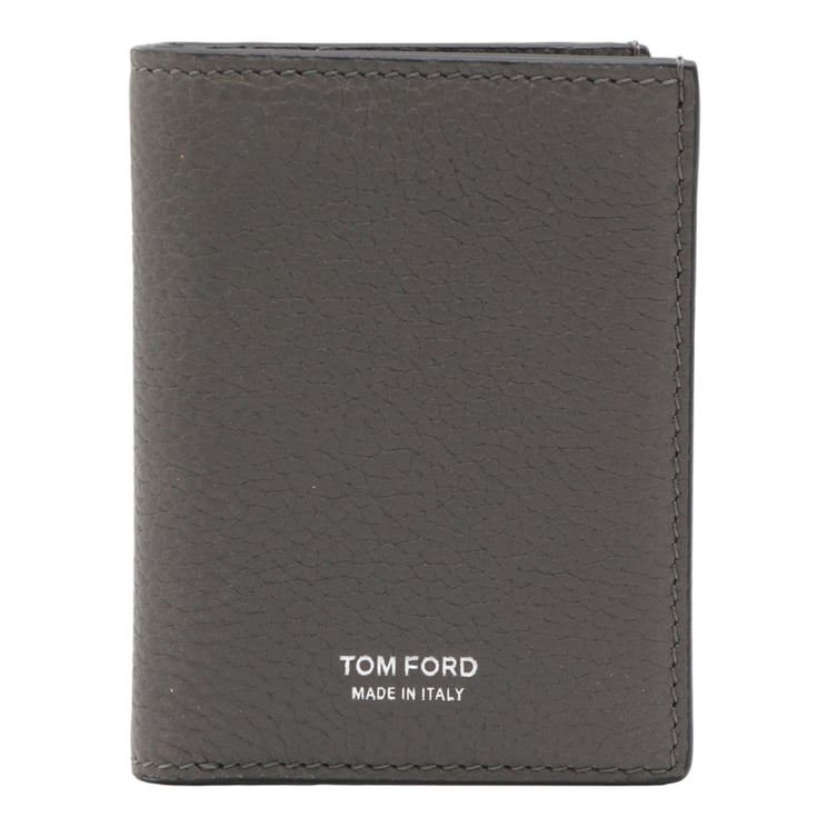 Tom Ford Textured Bi-Fold Wallet With Subtle Embossed Logo