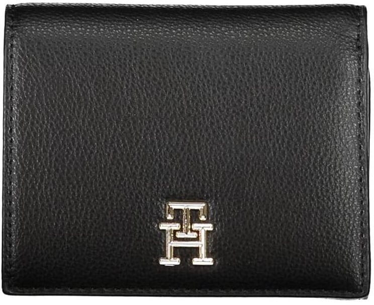 Tommy Hilfiger Tommy Hilfiger Black Polyurethane Women Wallet