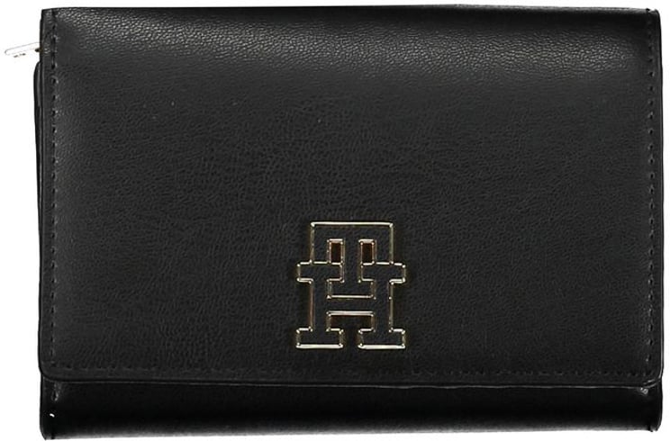 Tommy Hilfiger Tommy Hilfiger Black Polyurethane Women Wallet