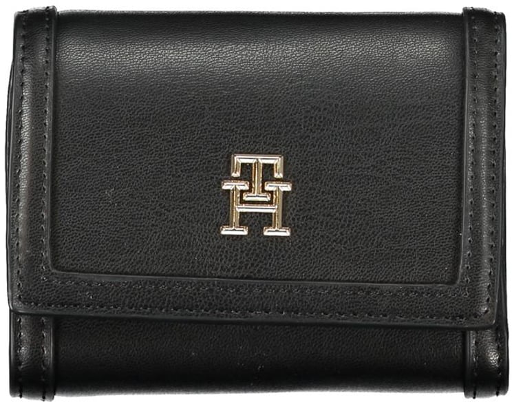 Tommy Hilfiger Tommy Hilfiger Black Polyurethane Women Wallet