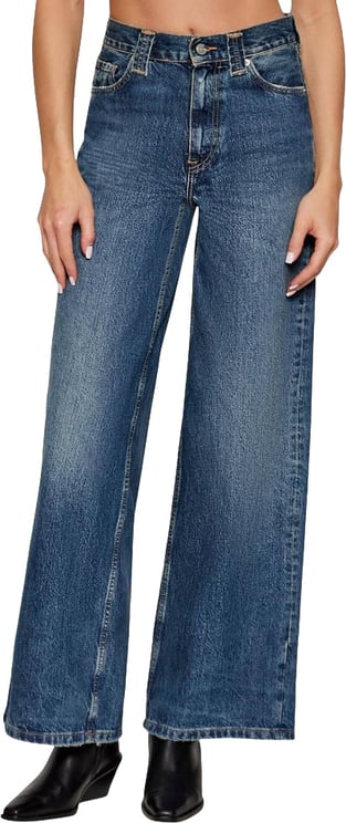 Tommy Hilfiger Tommy Hilfiger Blue Recycled Cotton Relaxed Fit Jeans