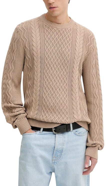 Tommy Hilfiger Tommy Hilfiger Jeans Beige Recycled Cotton Sweatshirt