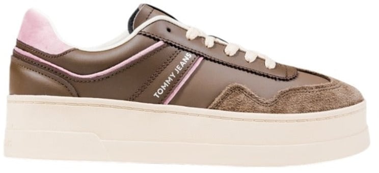 Tommy Hilfiger Tommy Hilfiger Jeans Brown Artificial Leather Sneakers