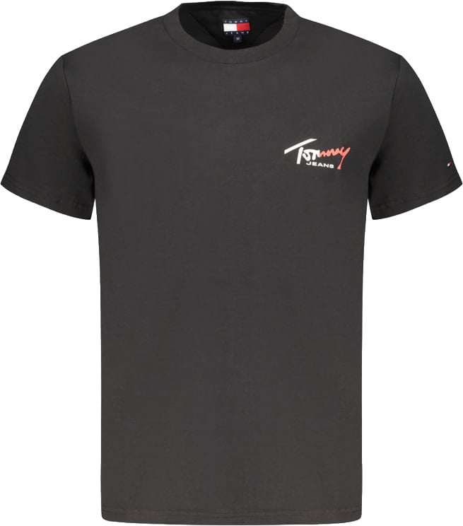 Tommy Hilfiger Tommy Hilfiger Black Cotton Men T-Shirt