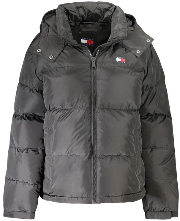 Tommy Hilfiger Tommy Hilfiger "Black Polyester Women Jacket with Removable Hood"