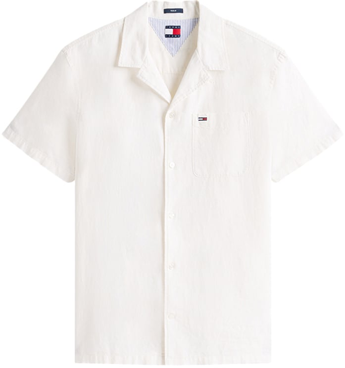 Tommy Jeans Tommy Jeans Linen Blend Camp SS Shirt