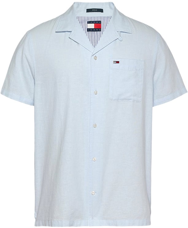 Tommy Jeans Tommy Jeans Linen Blend Camp SS Shirt
