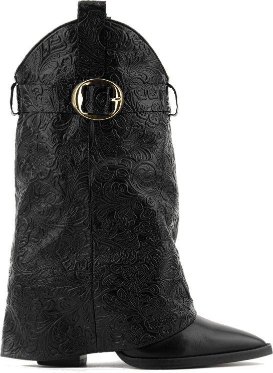 Toral Folk Low Boot Floral Black