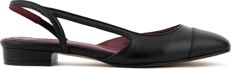 Toral Manhattan Slingback Black Nappa