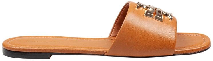 Tory Burch Tory burch slide eleanor in caramel color leather