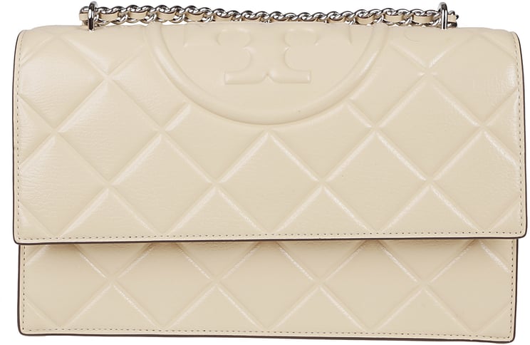 Tory Burch Fleming Convertible Shoulder Bag Nude