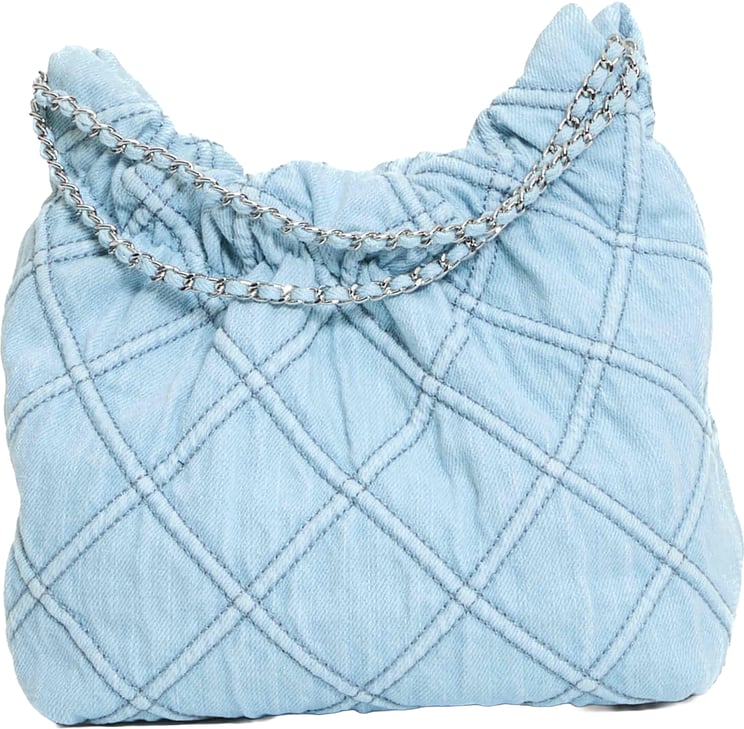 Tory Burch Mini Hobo Seltzer Denim