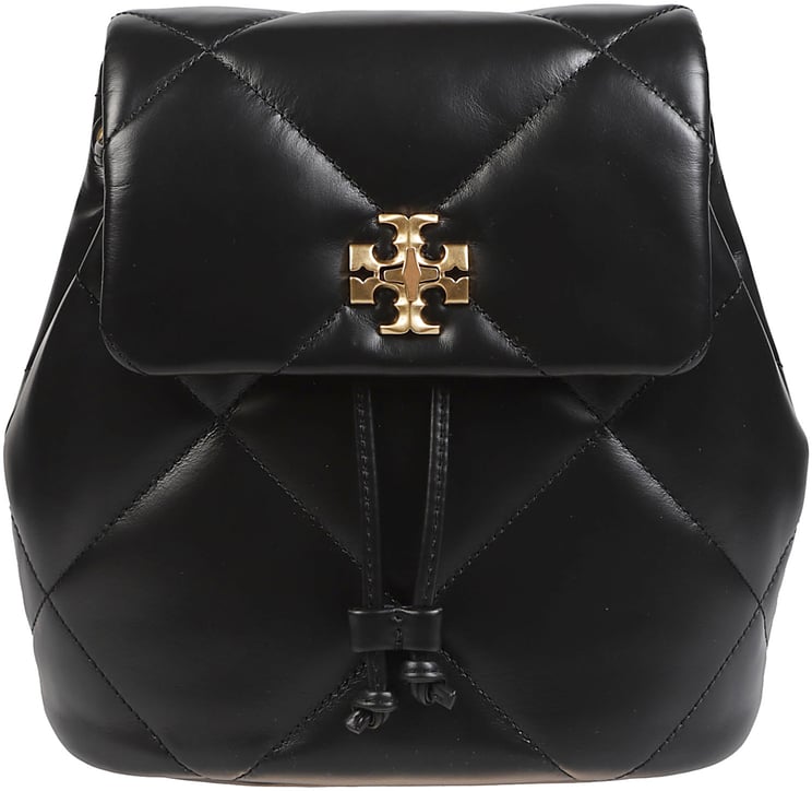 Tory Burch Kira Diamond Quilt Small Backpack Black
