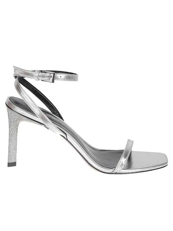 Tory Burch Pavé-Embellished Metallic Sandals