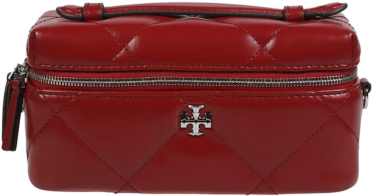 Tory Burch Kira Diamond Quilt East-west Vanity Case Bag Red