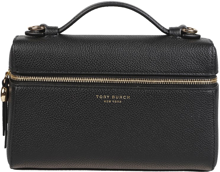 Tory Burch Romy Slim Top Handle Bag Black