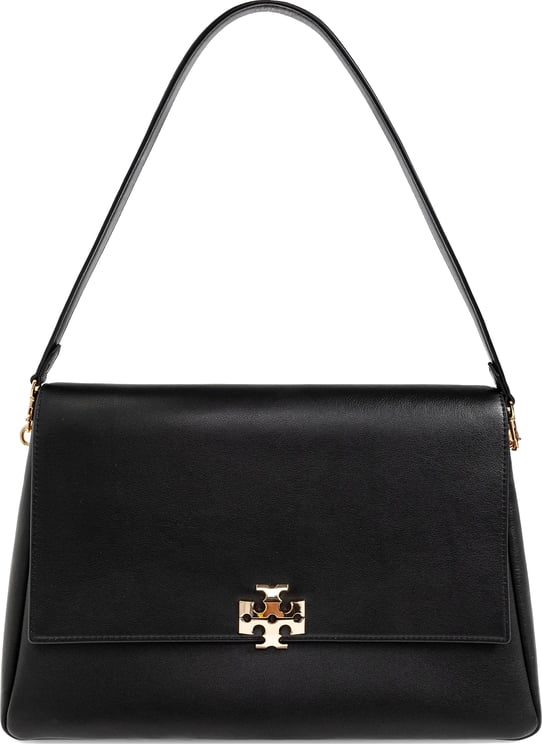 Tory Burch Black Charlie Large Leather Shoulder Bag