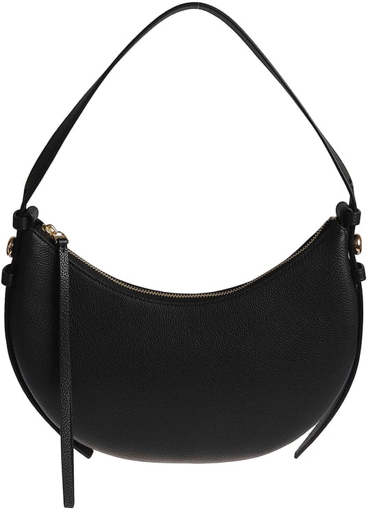 Tory Burch Romy Half Moon Handbag In Textured Leather