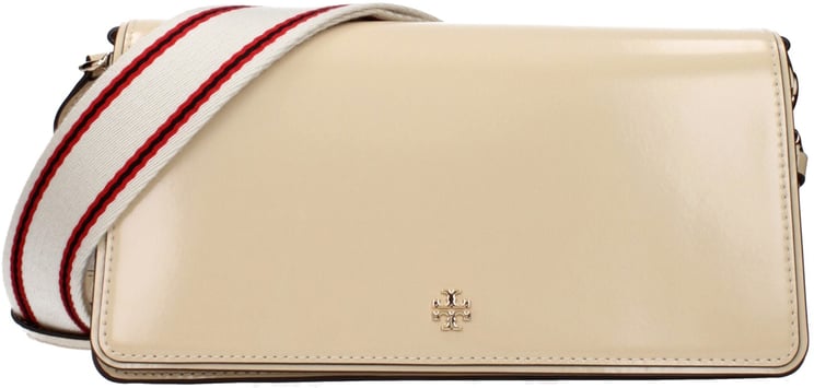 Tory Burch Tory Burch Beige Leather Crossbody Bag