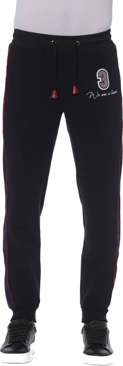 Trussardi Trussardi Black Cotton Men Sports Pants