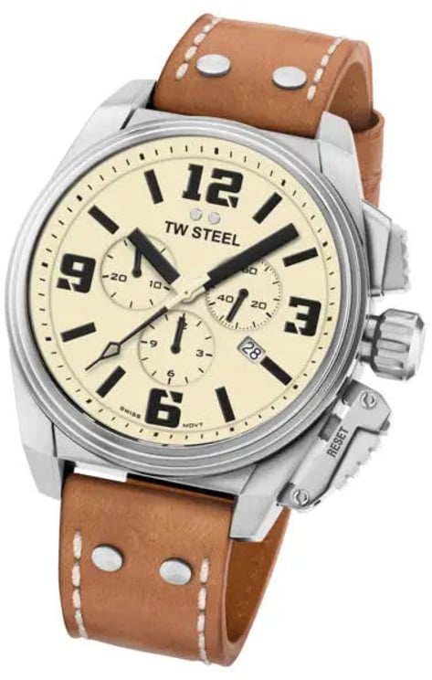 TW Steel TW Steel TW1010 Canteen Chronograaf Herenhorloge 46mm