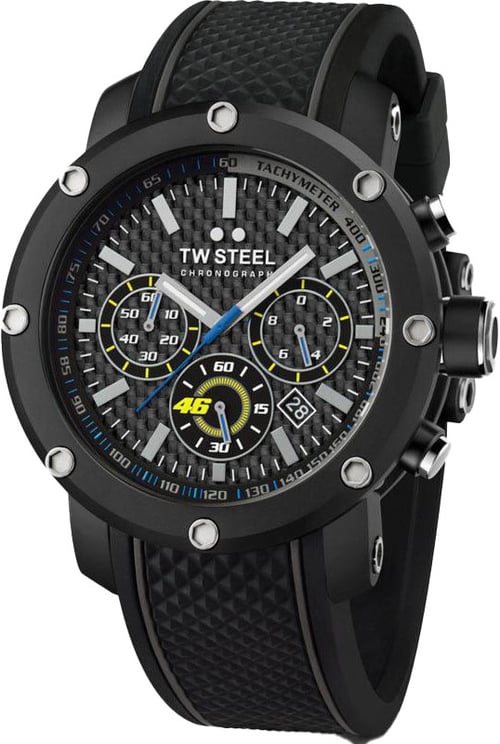 TW Steel TW Steel Grandeur Tech VR46 Valentino Rossi Chronograaf Horloge 48mm
