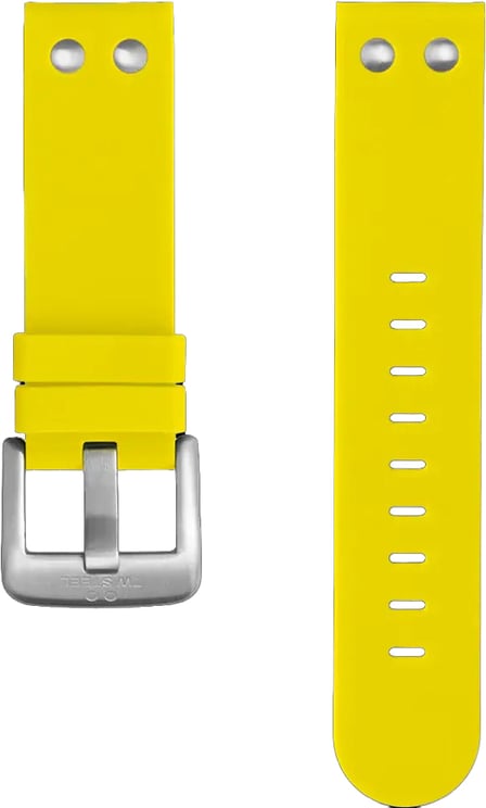 TW Steel TW Steel Horlogeband TWB520 22mm Geel Siliconen