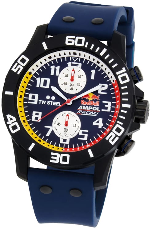 TW Steel TW Steel TWCA6 Carbon Zwart Blauw Red Bull Ampol 44mm