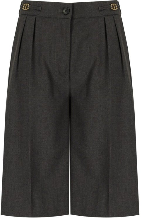 Twin-set TWINSET ANTHRACITE GREY BERMUDA SHORTS
