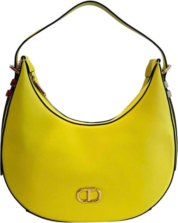 Twin-set Twinset Yellow PU Women Shoulder Bag