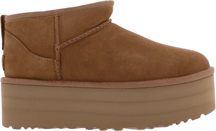 UGG UGG Dames Ultra Mini Platform Chestnut enkellaarsjes