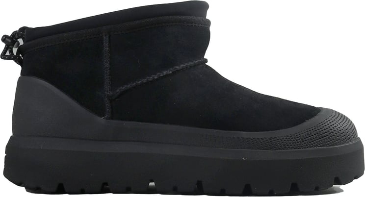 UGG ULTRA MINI WEATHER HYBRID ANKLE BOOTS BLACK BLACK