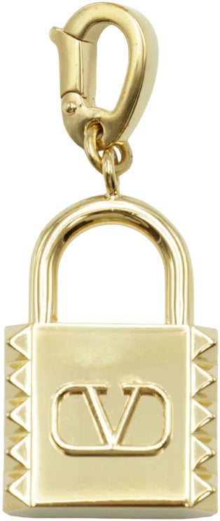 Valentino Golden metal charm in the shape of a padlock