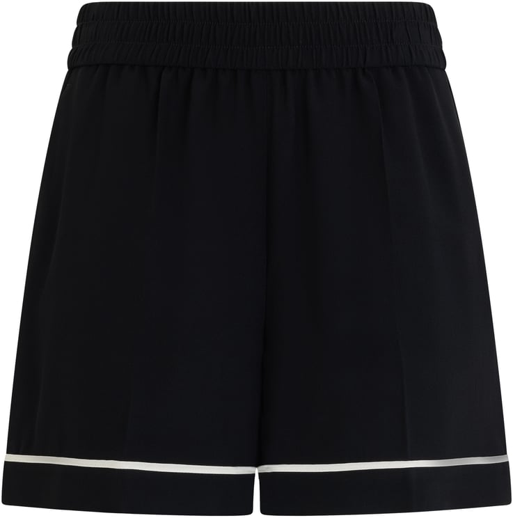 Valentino Shorts in black color with elegant detailing.